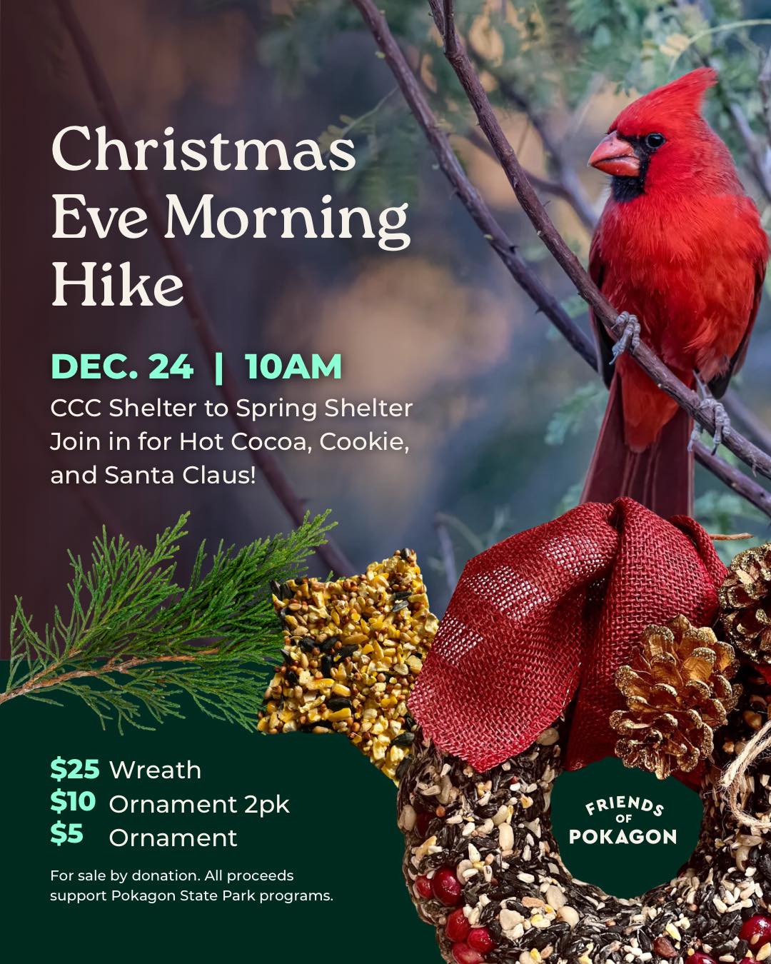 Christmas Eve Morning Hike Planned at Pokagon State Park